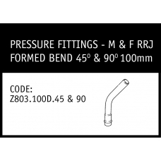 Marley M&F RRJ Formed Bend 45° & 90° 100mm - Z803.100D.45&90